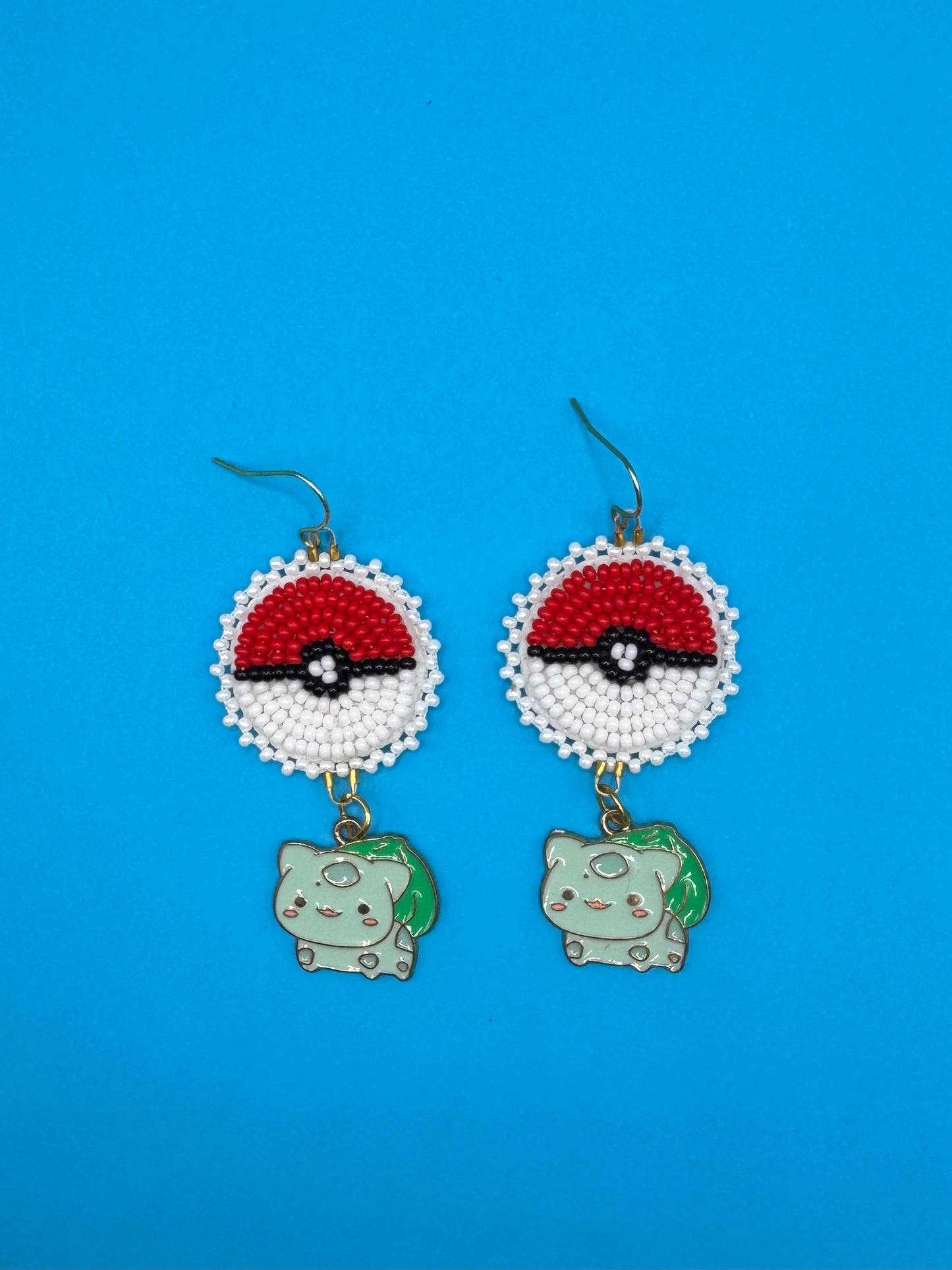 Bulbasaur Charm Earrings