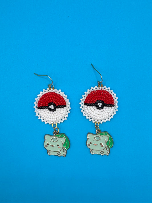 Bulbasaur Charm Earrings